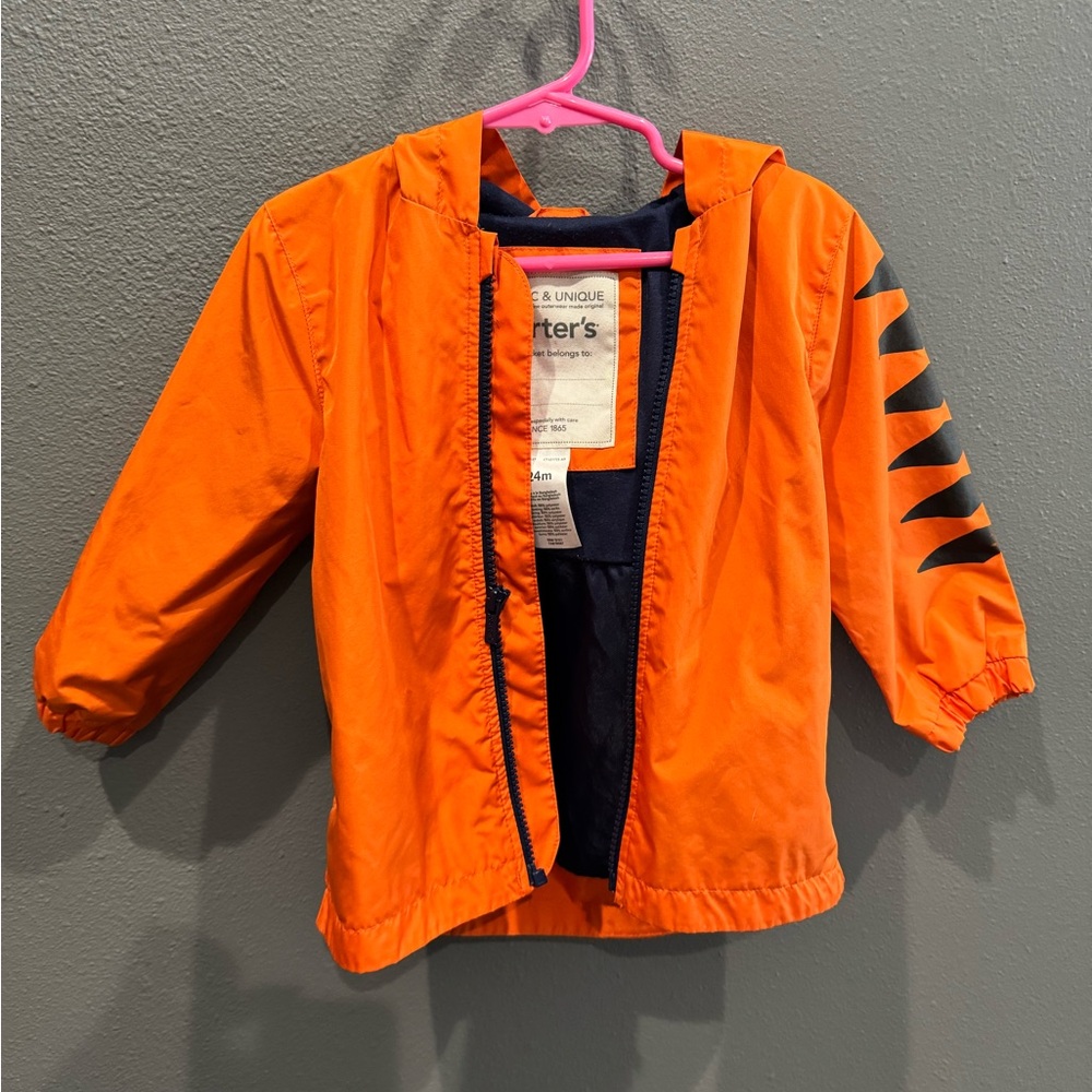 Carter's Orange Tigger Jacket with Black Accents